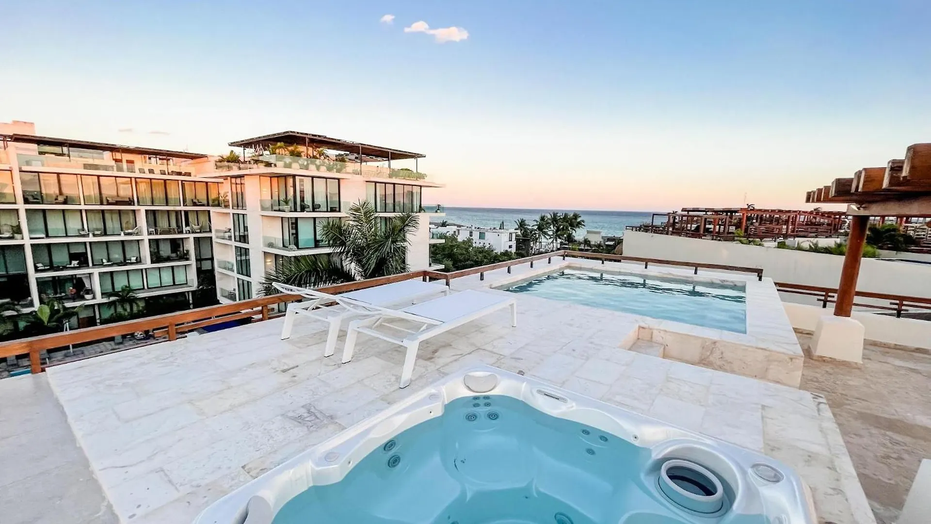 Atc18 2Bed Ocean View Penthouse With Jacuzzi And Private Pool Apartment Playa del Carmen